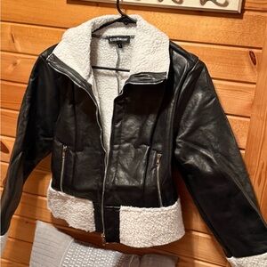 Women's Black and White Jacket